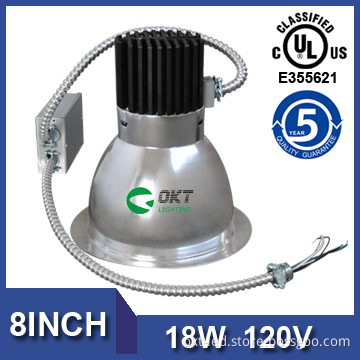 NEW UL Energy Star Listed 18W 1410lm AC dimming 8inch LED Down Light